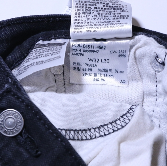 Levi's - Black Denim pants - size 32 - Picture 5 of 5